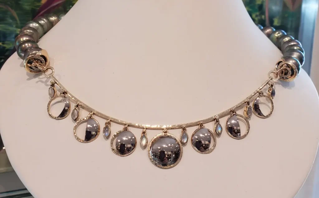 Phases of the moon Necklace